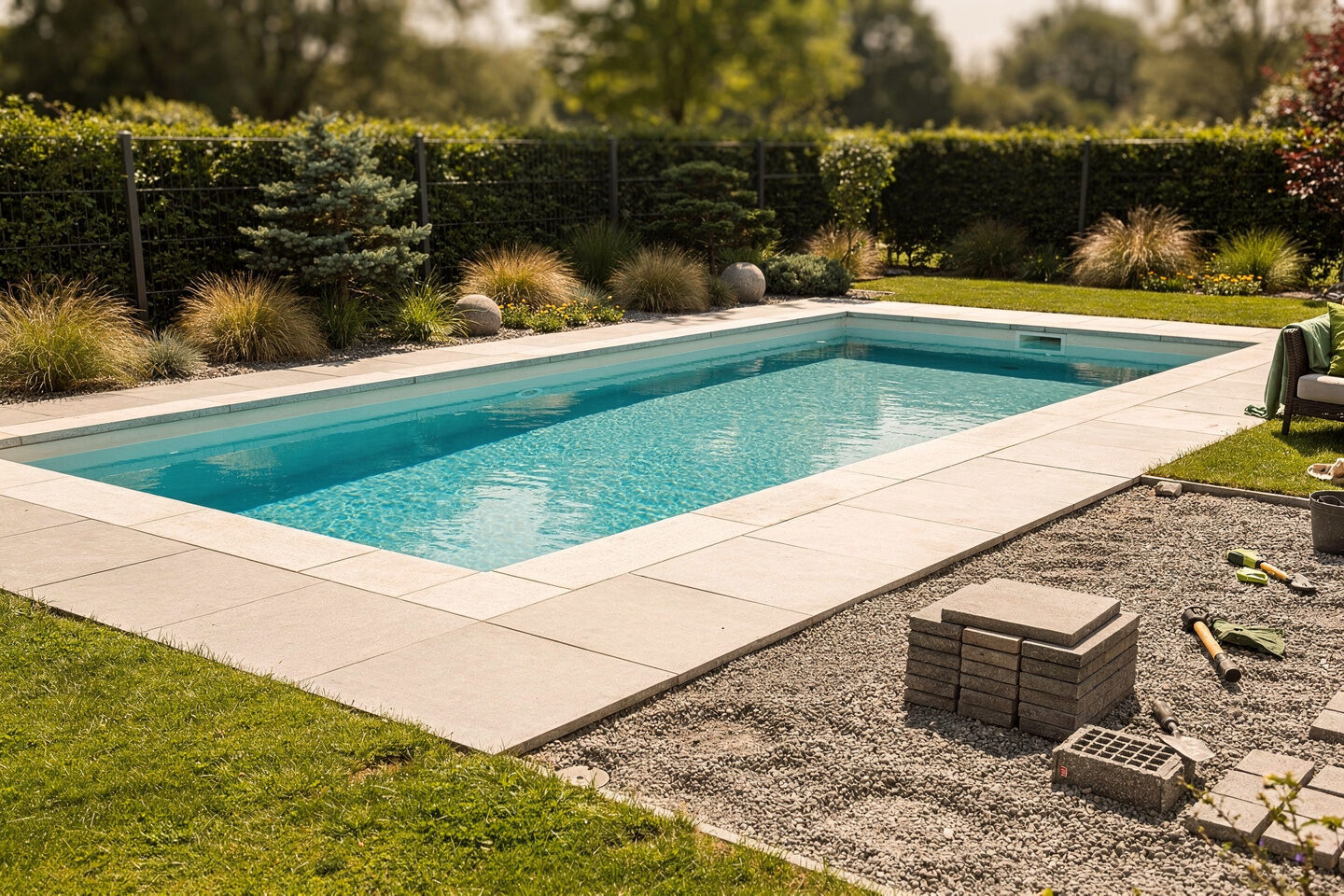 Poolbau – Gartenbau & Gartengestaltung, Gartenpflege, Rollrasen Verlegen – Galabau De Wit