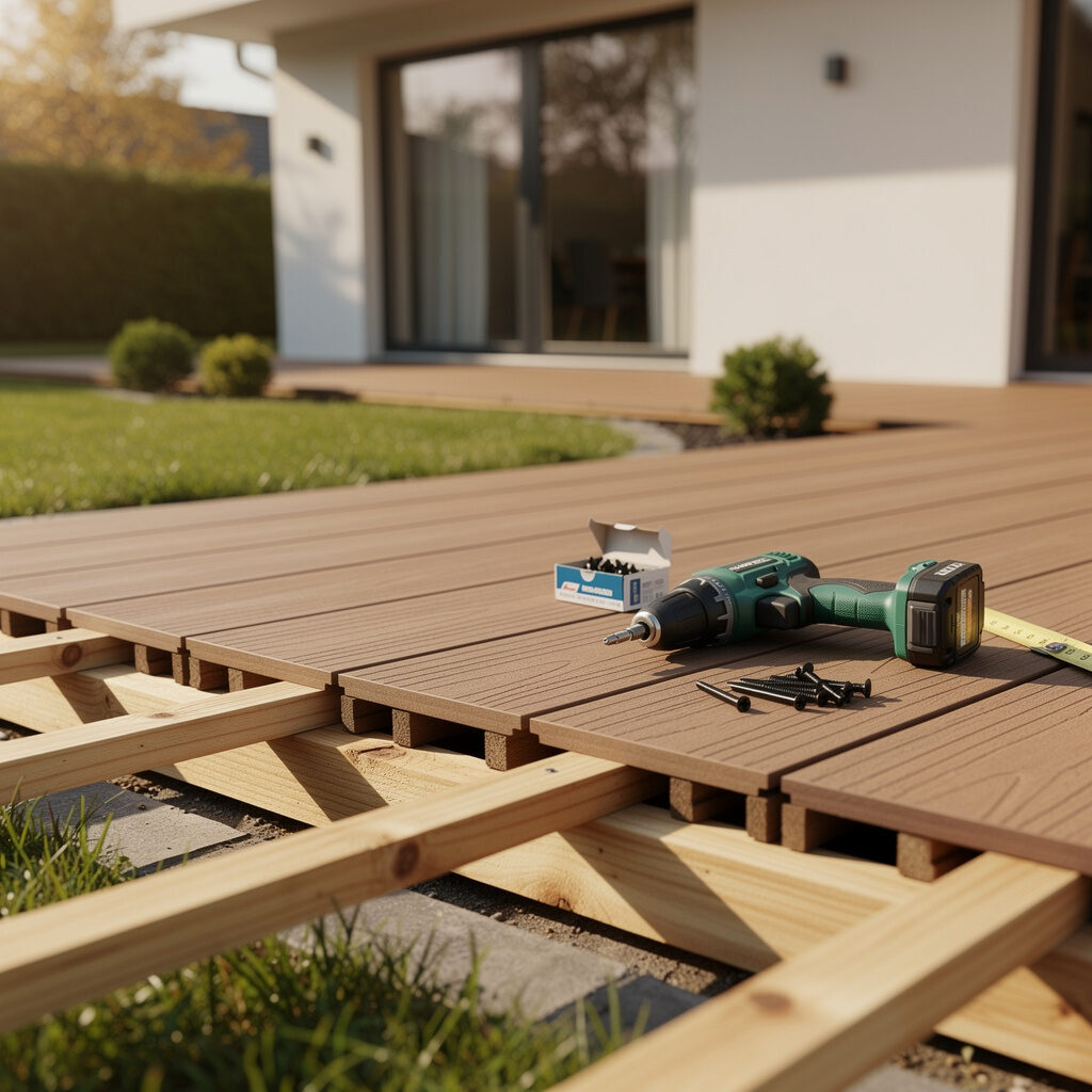 Terrassenbau mit WPC: Dielen, Unterkonstruktion und Montage – Galabau De Wit